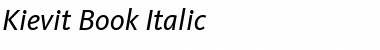 Kievit Italic Font