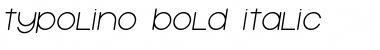Typolino Bold Italic Font