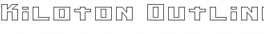 Kiloton Outline Normal Font