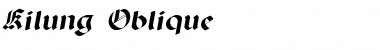 Kilung Oblique Font