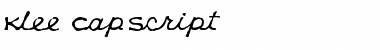 Klee CapScript Regular Font