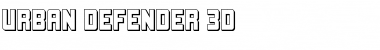 Urban Defender 3D Regular Font
