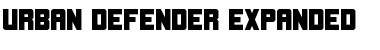 Urban Defender Expanded Expanded Font
