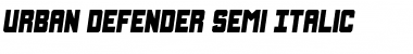 Urban Defender Semi-Italic Semi-Italic Font