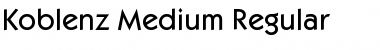 Koblenz-Medium Regular Font