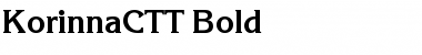 KorinnaCTT Bold Font