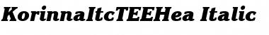 KorinnaItcTEEHea Font