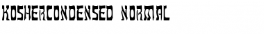 KosherCondensed Normal Font