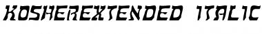 KosherExtended Italic Font