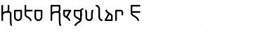 Koto Regular E. Font