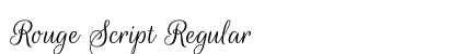 Rouge Script Regular Font Preview