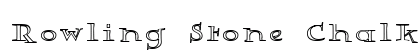 Rowling Stone Chalked Regular Font Rowling Stone Chalked Regular Font Preview