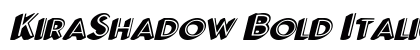 KiraShadow Bold Italic Preview