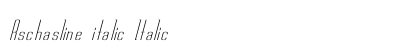 Rschasline Italic Preview