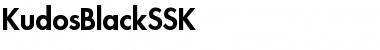 KudosBlackSSK Regular Font