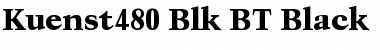 Kuenst480 Blk BT Black Font