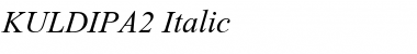 KULDIPA2 Italic Font