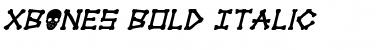 xBONES Bold Italic Font