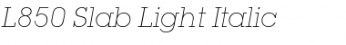 L850-Slab-Light Font