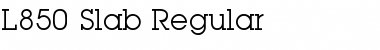 L850-Slab Regular Font