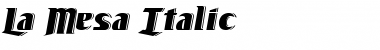 Download La Mesa Italic Font