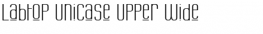 Labtop Unicase Upper Wide Regular Font