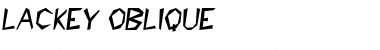 Lackey Oblique Font