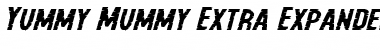 Yummy Mummy Extra-Expanded Italic Expanded Italic Font