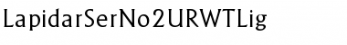 LapidarSerNo2URWTLig Regular Font