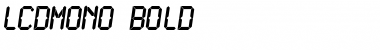 LCDMono Bold Font