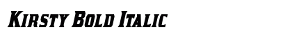 Kirsty Bold Italic Preview