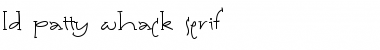 LD Patty Whack Serif Regular Font