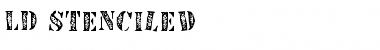 LD Stenciled Regular Font