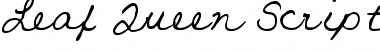 Download Leaf Queen Script Font