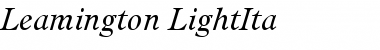 Leamington-LightIta Regular Font