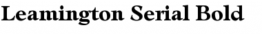 Leamington-Serial Font