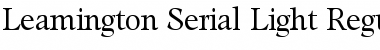 Download Leamington-Serial-Light Font