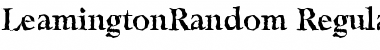 LeamingtonRandom Regular Font