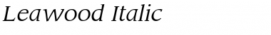 Leawood Italic Font