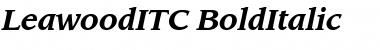 LeawoodITC Bold Italic