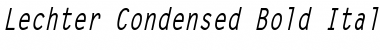 Lechter Condensed Bold Italic