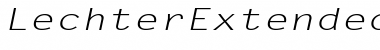 LechterExtended Font