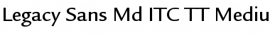 Legacy Sans Md ITC TT Font