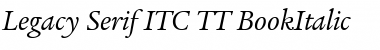 Legacy Serif ITC TT BookItalic