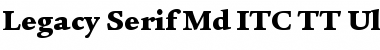 Legacy Serif Md ITC TT Ultra Font