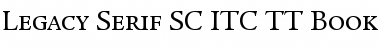 Legacy Serif SC ITC TT Book Font