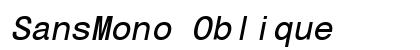 SansMono Oblique font free download