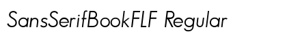 SansSerifBookFLF Regular font free download