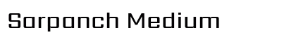 Sarpanch Medium Font Preview