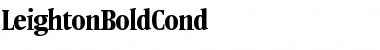 Download LeightonBoldCond Font